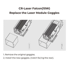 Replacement Goggles for CR-Laser Falcon Laser Module 10W or 5W Replacement Goggles for CR-Laser Falcon Laser Module 10W or 5W
