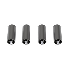 Four identical black cylindrical objects are aligned horizontally against a white background. Each cylinder has a metallic screw at one end, suitable for use with 22W and 40W machines like the CrealityFalcon Falcon2, making them perfect for versatile engraving projects. These are Extra Risers -4 Packs for Falcon2 Engraver Series from CrealityFalcon. Four identical black cylindrical objects are aligned horizontally against a white background. Each cylinder has a metallic screw at one end, suitable for use with 22W and 40W machines like the CrealityFalcon Falcon2, making them perfect for versatile engraving projects. These are Extra Risers -4 Packs for Falcon2 Engraver Series from CrealityFalcon.