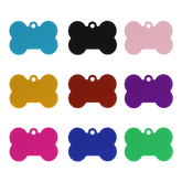 Large Multicolor Anodized Aluminum Dog Tags