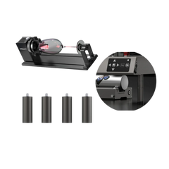 Bundle Falcon Rotary Kit Pro with Risers (4Packs) for Curved Surface Laser Engraving Bundle Falcon Rotary Kit Pro with Risers (4Packs) for Curved Surface Laser Engraving