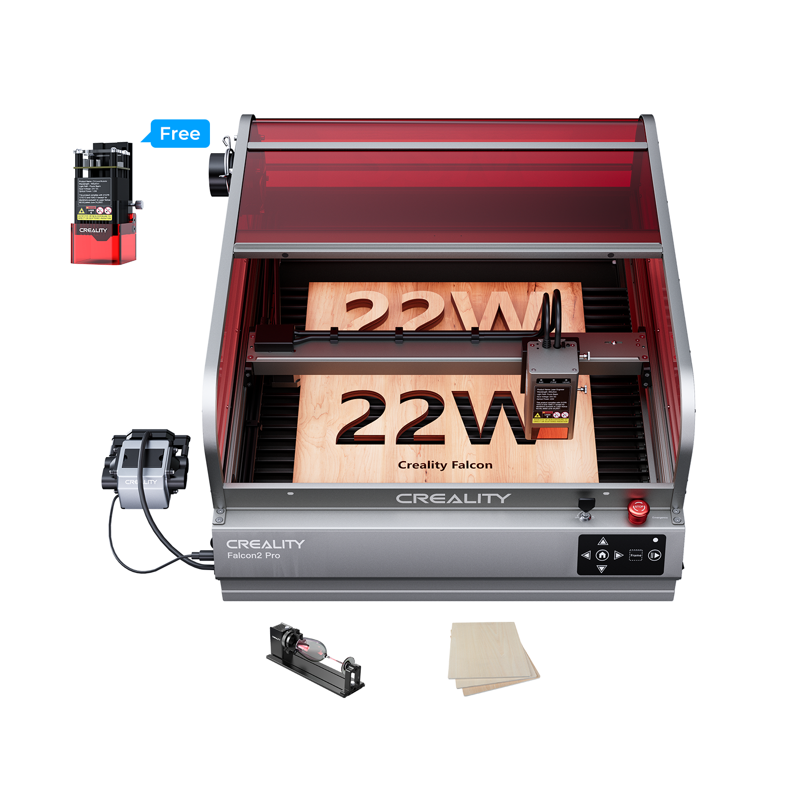 Falcon2 Pro 60W/40W/22W Enclosed Diode Laser Engraver Falcon2 Pro 60W/40W/22W Enclosed Diode Laser Engraver