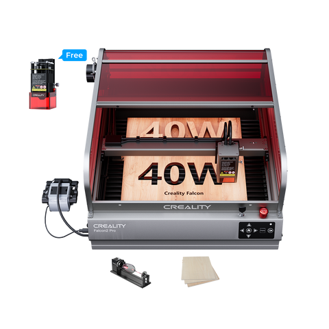 Falcon2 Pro 40W Enclosed Laser Engraver and Cutter Basic Kits Falcon2 Pro 40W Enclosed Laser Engraver and Cutter Basic Kits
