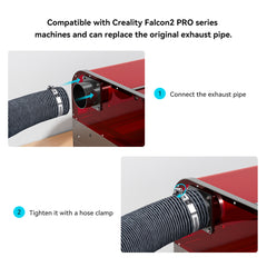 Creality Falcon Exhaust Pipe Extension for Laser Cutter and Engraver Creality Falcon Exhaust Pipe Extension for Laser Cutter and Engraver