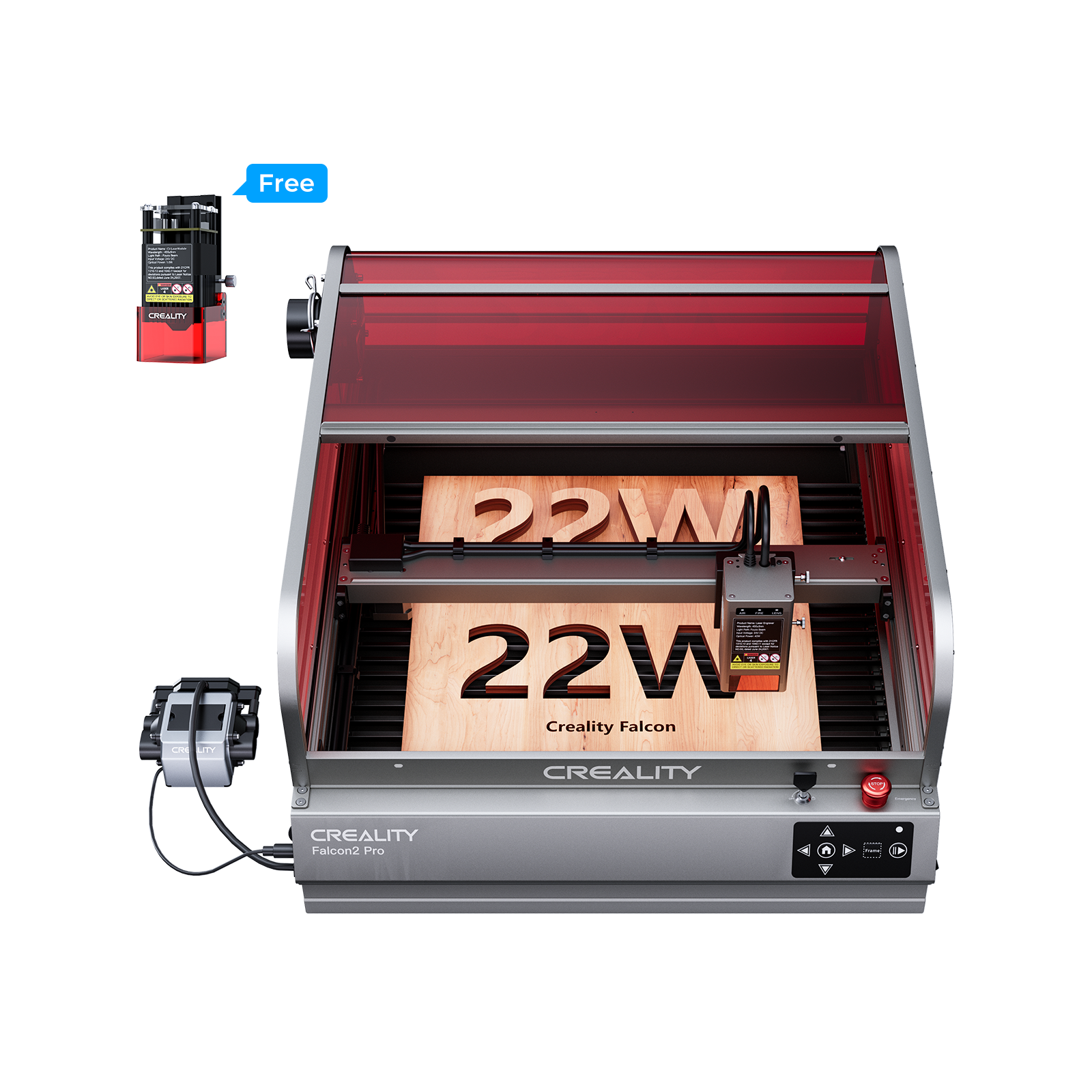 Falcon2 Pro 60W/40W/22W Enclosed Diode Laser Engraver Falcon2 Pro 60W/40W/22W Enclosed Diode Laser Engraver