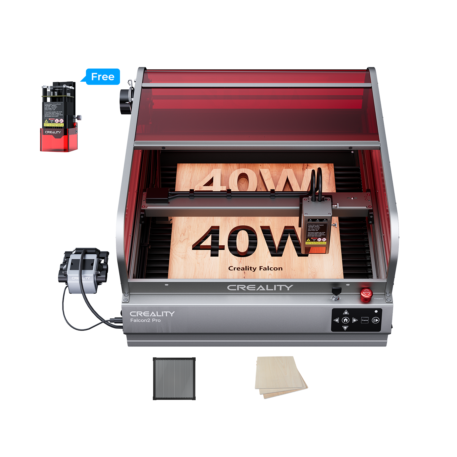 Falcon2 Pro 60W/40W/22W Enclosed Diode Laser Engraver Falcon2 Pro 60W/40W/22W Enclosed Diode Laser Engraver