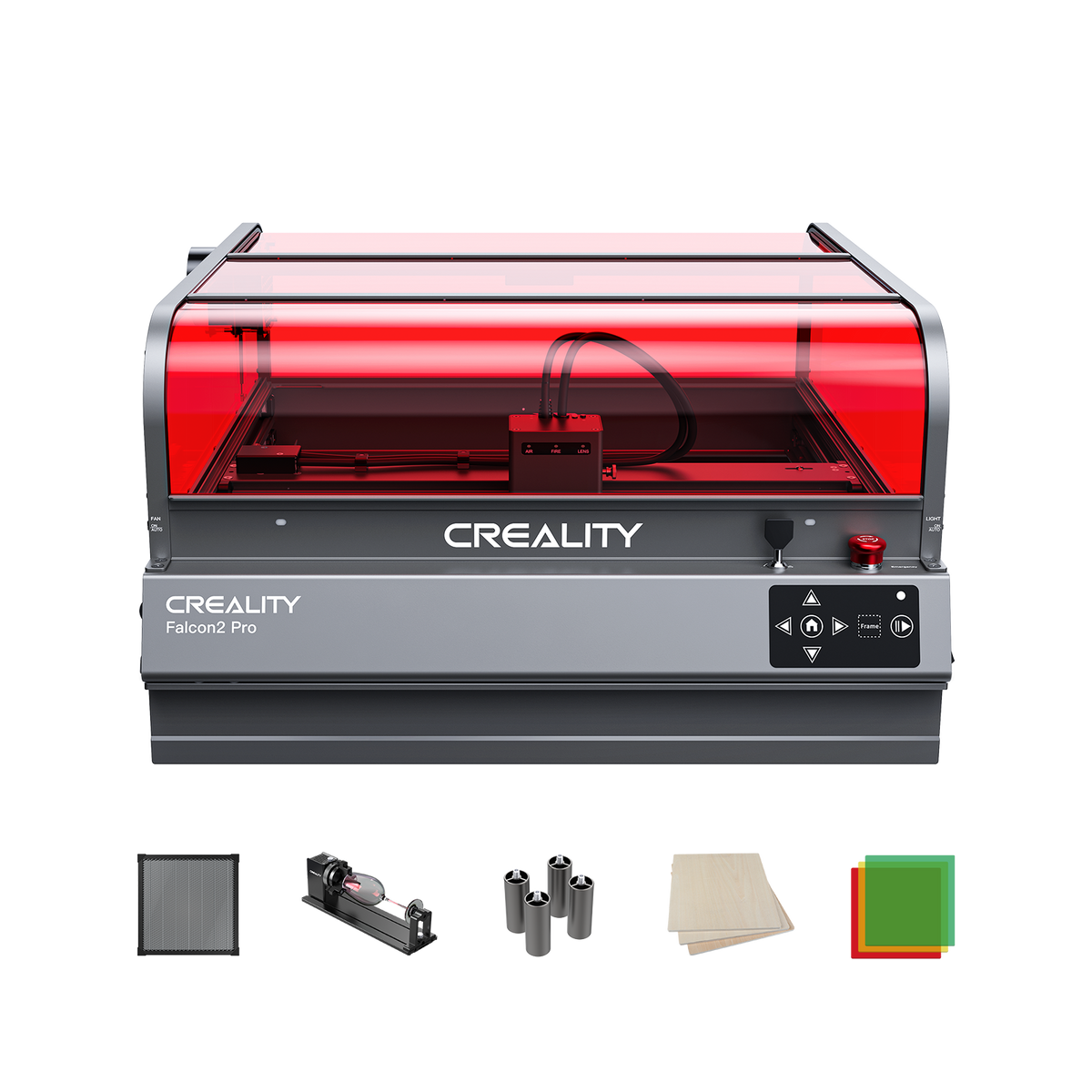 Falcon2 Pro S 22W Enclosed Laser Cutter and Engraver Bundle - for Multiple Project Engraving