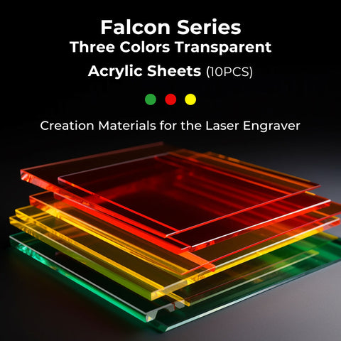 Falcon Series Three Colors Transparent Acrylic Sheets / 10 PCS Falcon Series Three Colors Transparent Acrylic Sheets / 10 PCS