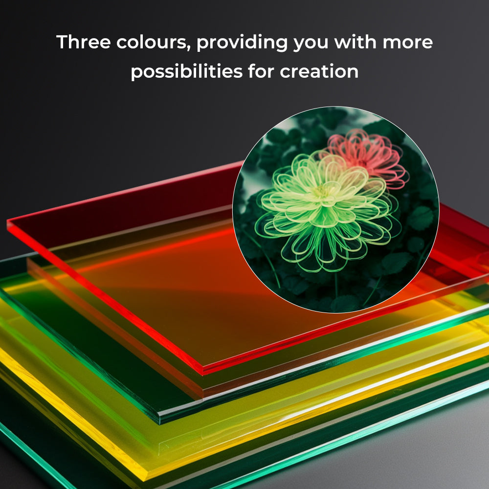 Falcon Series Three Colors Transparent Acrylic Sheets / 10 PCS Falcon Series Three Colors Transparent Acrylic Sheets / 10 PCS