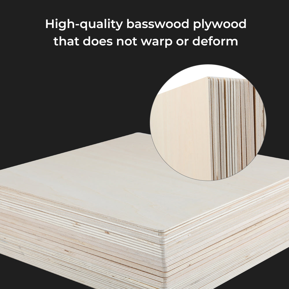 8*8*1/8'' Laser Module Basswood Plywood Sheets 8*8*1/8'' Laser Module Basswood Plywood Sheets