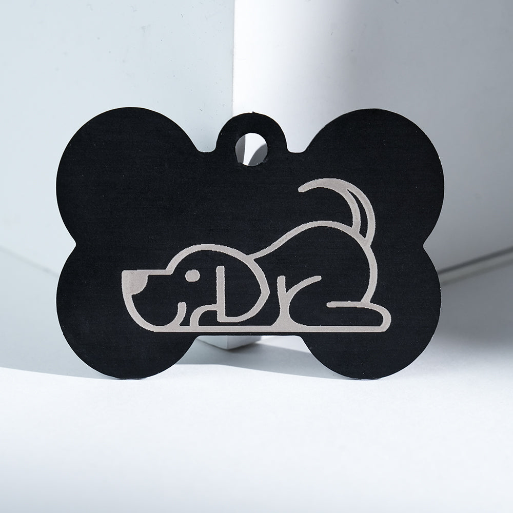 Large Multicolor Anodized Aluminum Dog Tags