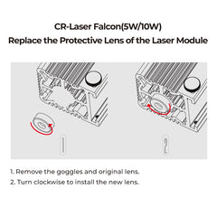 Replace Protective Lens for CR-Laser Falcon Laser Module