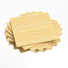 Natural Bamboo Board 8x8x1/8'' for Laser Engraver and Cutter - 10pcs