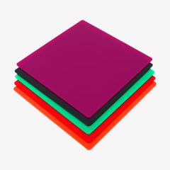 8x8x1/8'' Laser Module Opaque Glossy Colorful Acrylic Sheets（Intelligent recognition，10pcs）
