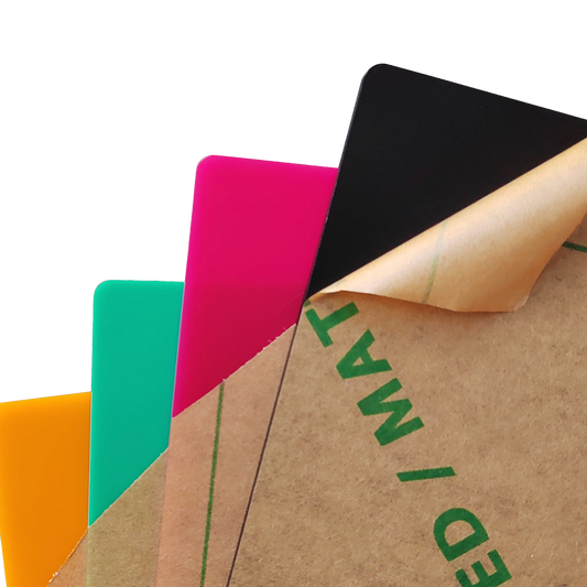 300×300×3mm Laser Module Frosted Colorful Acrylic Sheets（Intelligent recognition with A1/A1 Pro） 1000