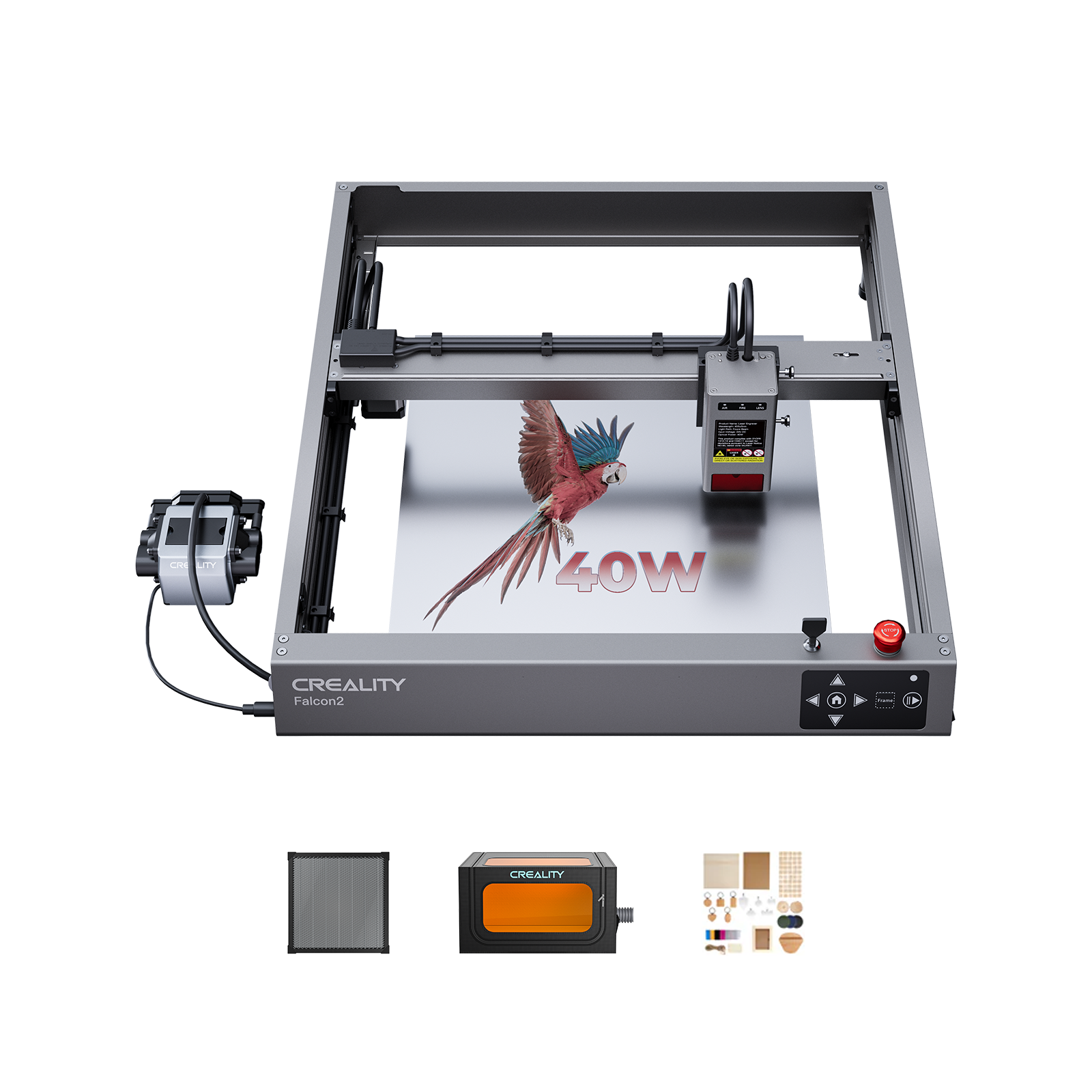 Falcon2 40W Laser Engraver and Cutter Complete Crafting Engraver Set