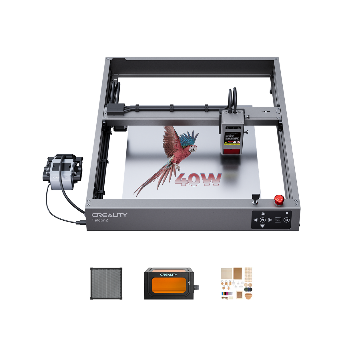 Falcon2 40W Laser Engraver and Cutter Complete Crafting Engraver Set