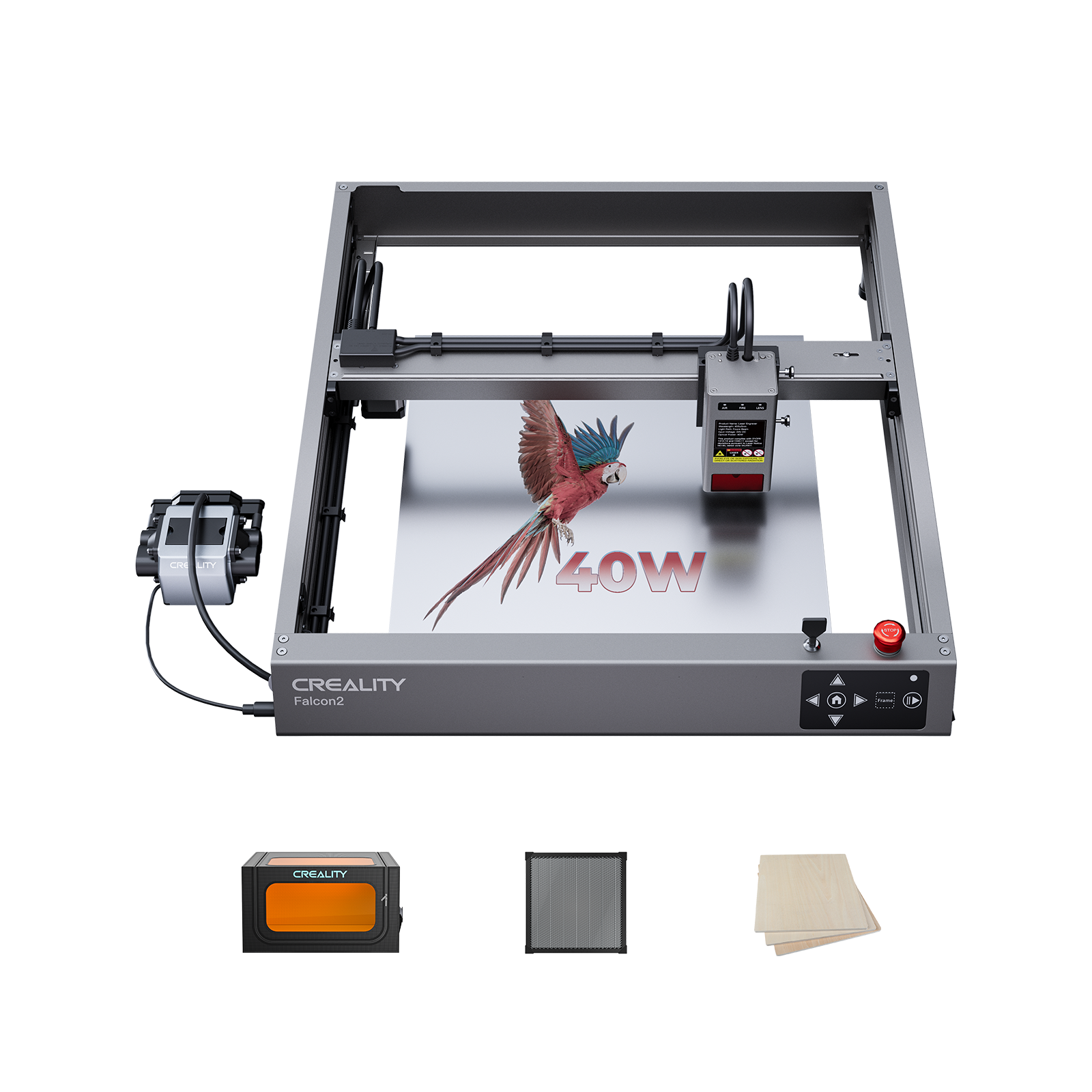 Falcon2 40W Laser Engraver and Cutter Ultimate Engraving Package