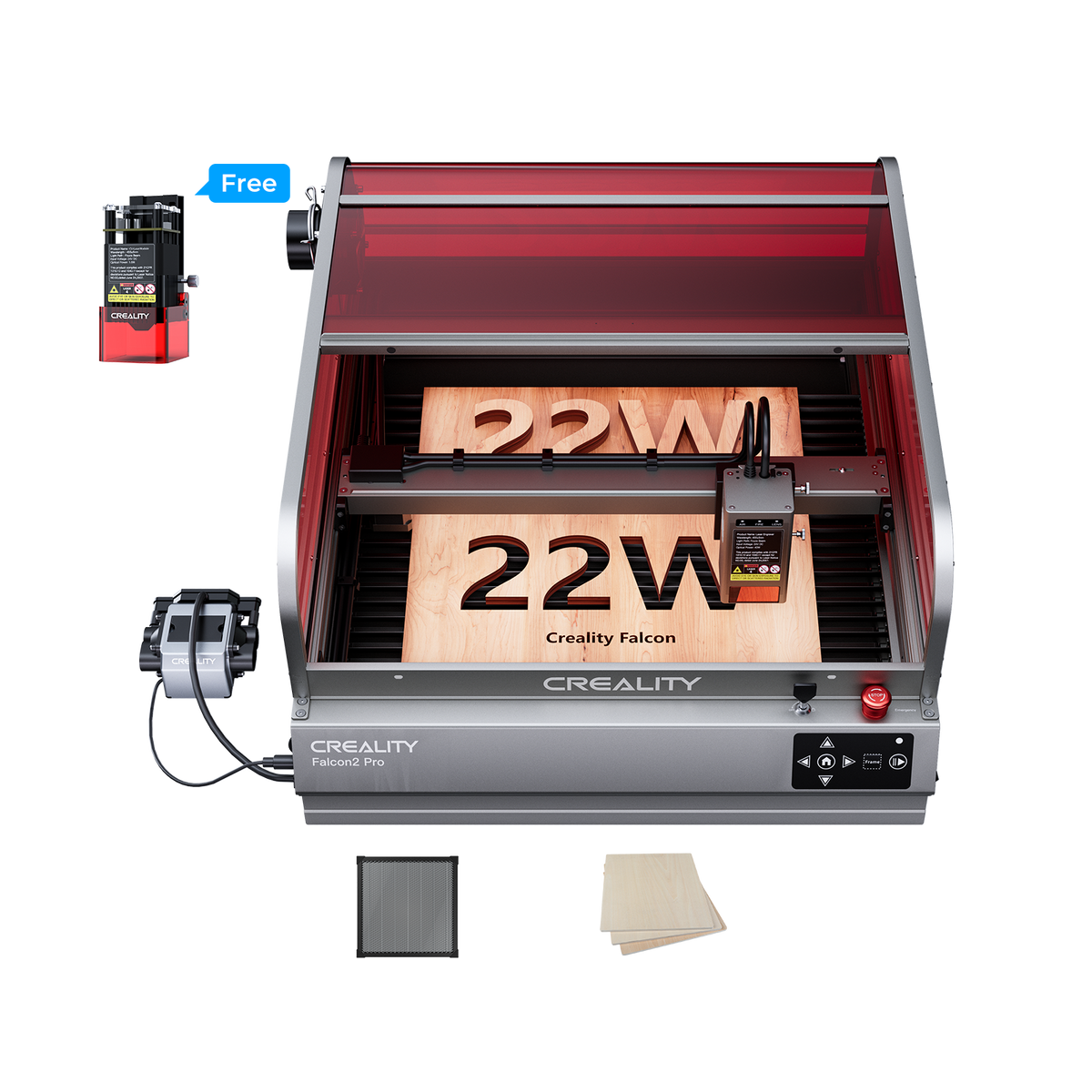 Falcon2 Pro 40W and 22W Enclosed Laser Engraver and Cutter