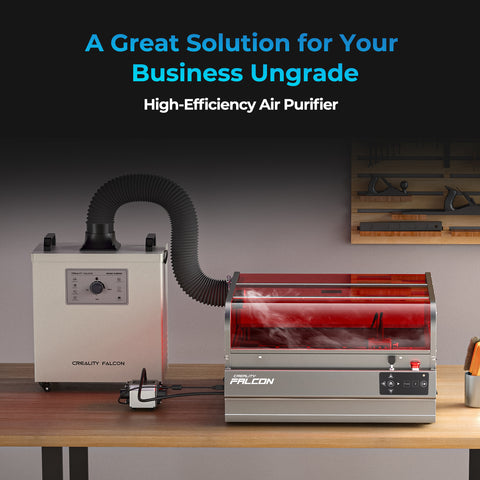 Falcon2 Pro S 22W Enclosed Laser Cutter and Engraver Bundle - Basic Kits for Wood Engraving
