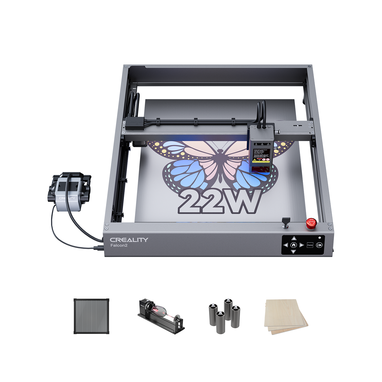 Bundle Falcon2 22W Laser Engraver and Cutter Extension Kits