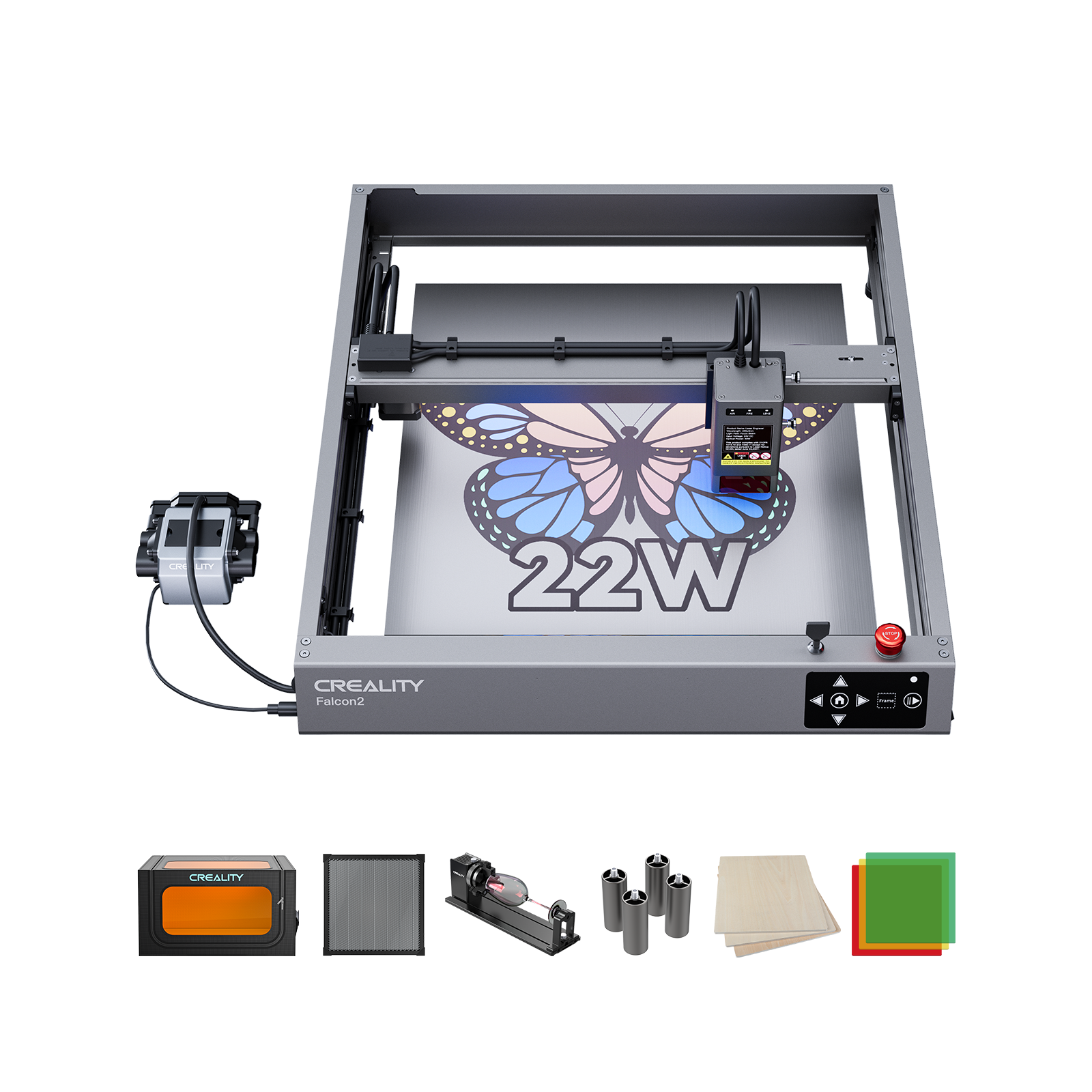 Falcon2 22W Laser Engraver and Cutter All-in-one Kits