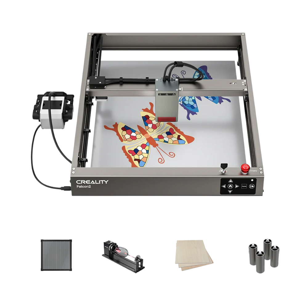 Falcon2 40W Laser Engraver and Cutter Extension Kits with Free Wood Sheets