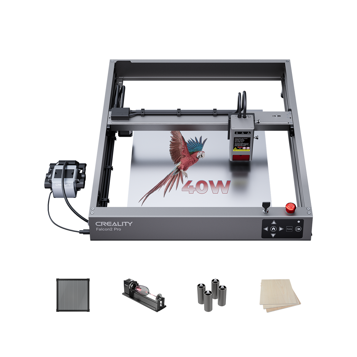 Falcon2 40W Laser Engraver and Cutter Extension Kits with Free Wood Sheets