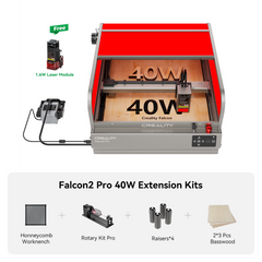 Falcon2 Pro 40W Enclosed Laser Engraver and Cutter Master Engraving Bundle