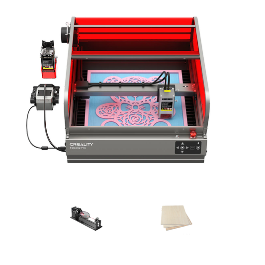 Falcon2 Pro 40W Enclosed Laser Engraver and Cutter Basic Kits 1000