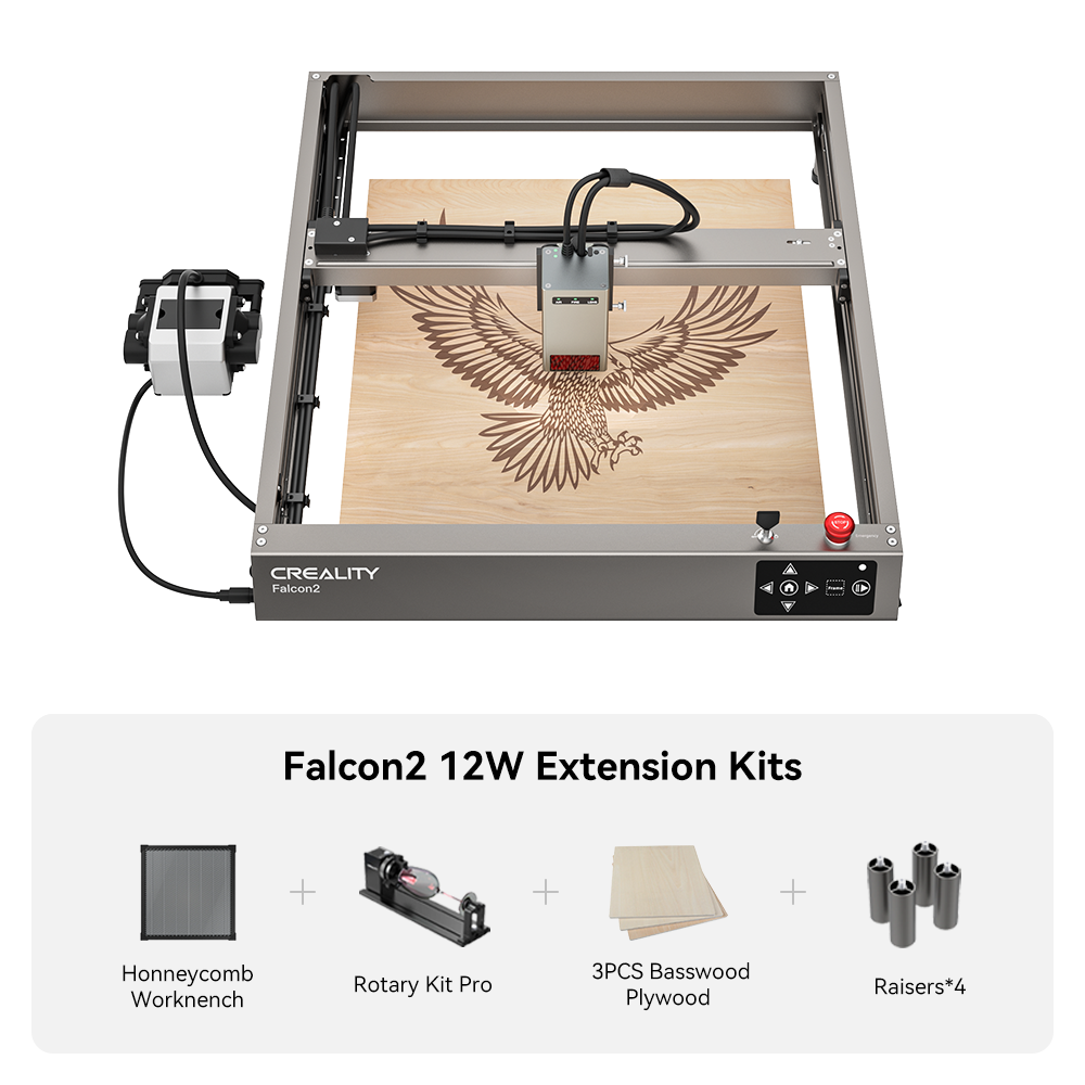 Falcon2 12W Laser Engraver and Cutter Extension Engraving Kits