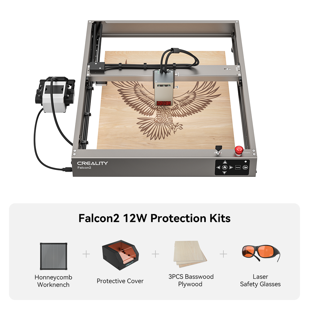 Falcon2 12W Laser Engraver and Cutter Protection Engraving Kits