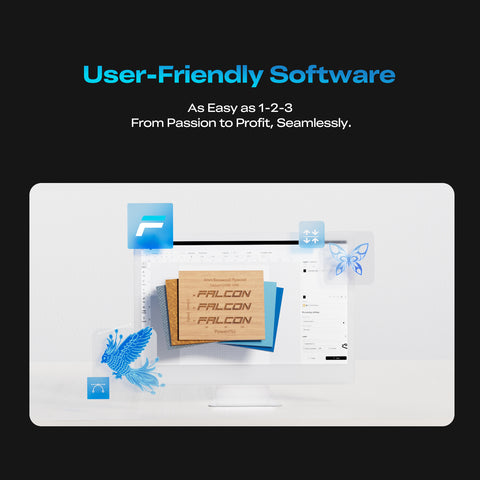 Falcon2 Pro S 22W Enclosed Laser Engraver and Cutter (Auto Focus)