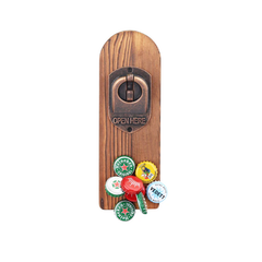 Vintage Wooden Bottle Opener with Catcher for Laser Engraving