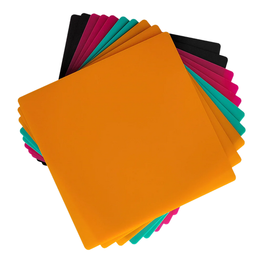 200×200×3mm Frosted Colorful Acrylic Sheets for Laser Engraver and Cutter - 10pcs 1600