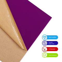 Purple Opaque Acrylic Sheets 12"x12"x1/8" for Laser Cutting - 3pcs