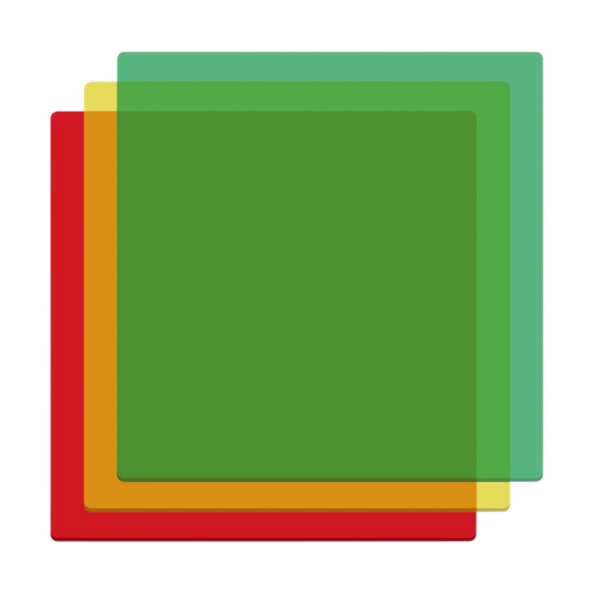300×300×3mm Three Colors Transparent Acrylic Sheets - 10pcs
