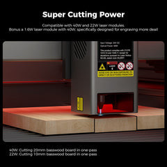 Falcon2 Pro 22W Enclosed Laser Engraver and Cutter Bundle - for Multiple Project Engraving